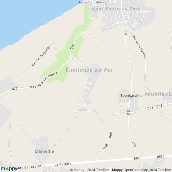 La carte pour la ville de Écretteville-sur-Mer 76540
