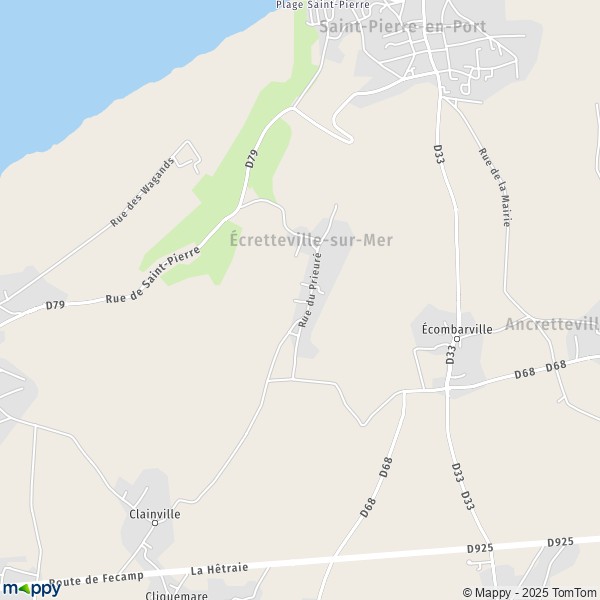 La carte pour la ville de Écretteville-sur-Mer 76540