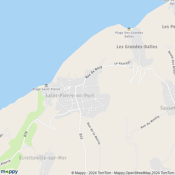 La carte pour la ville de Saint-Pierre-en-Port 76540