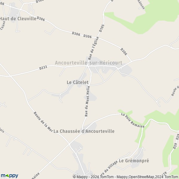La carte pour la ville de Ancourteville-sur-Héricourt 76560