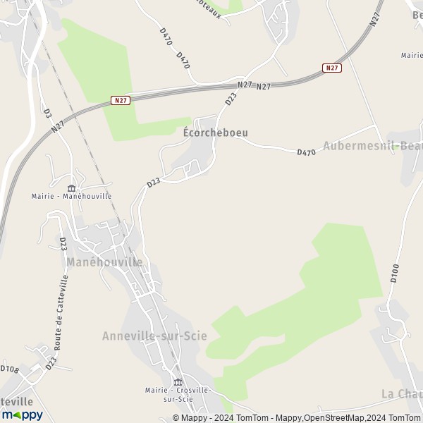 La carte pour la ville de Anneville-sur-Scie 76590