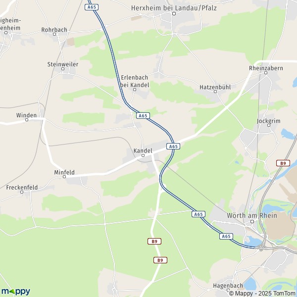 Plan Kandel : carte de Kandel (76870) et infos pratiques