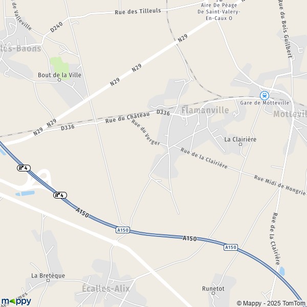 La carte pour la ville de Flamanville 76970