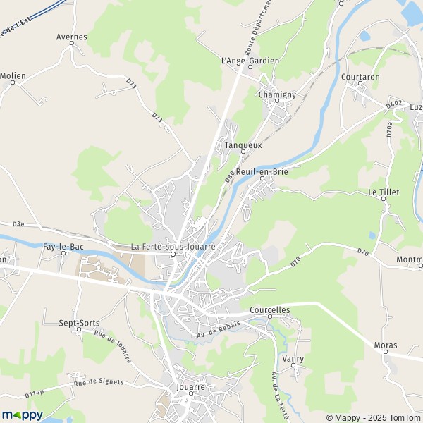 Plan la-ferte-sous-jouarre carte la-ferte-sous-jouarre  77260 