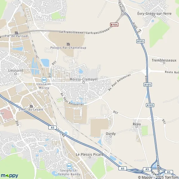 Plan Moissy Cramayel Carte De Moissy Cramayel 77550 Et Infos Pratiques