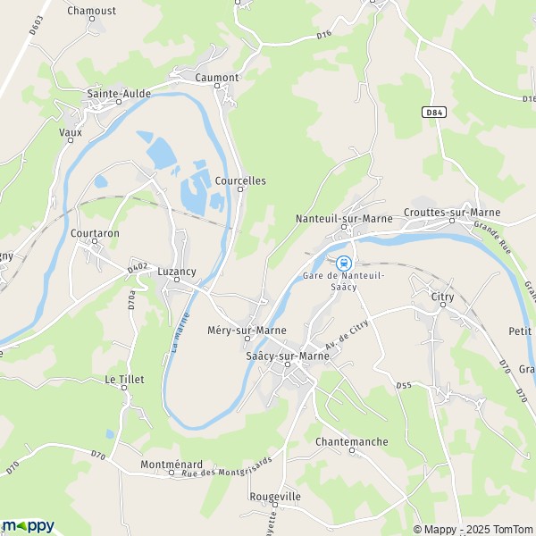 La carte pour la ville de Méry-sur-Marne 77730