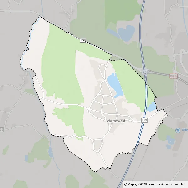 Plan Schutterwald : carte de Schutterwald (77746) et infos pratiques