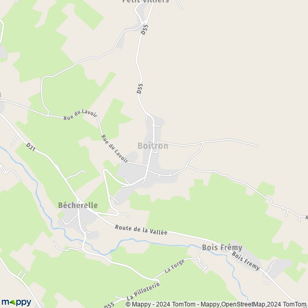 La carte pour la ville de Boitron 77750
