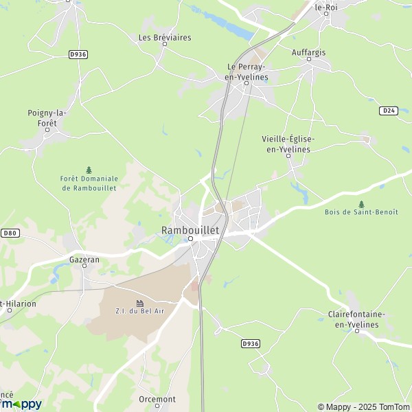 La carte pour la ville de Rambouillet 78120