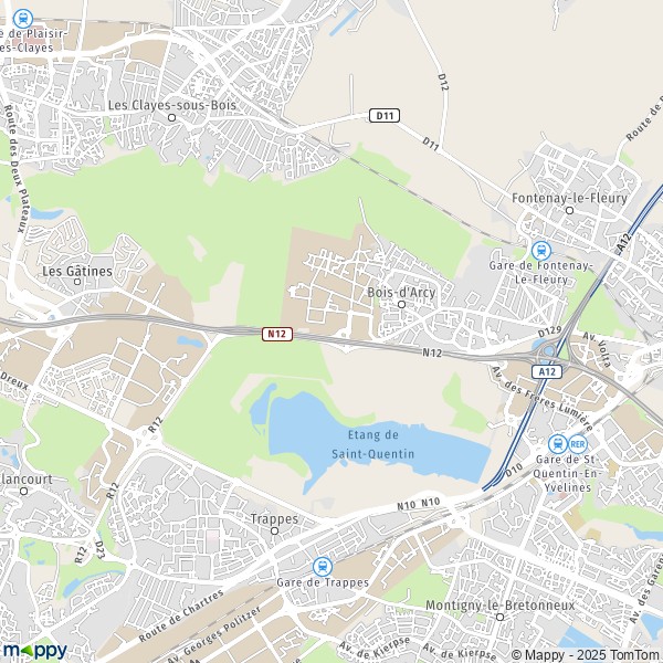 Carte la Ferme Sainte-Marie, 78390 Bois-d'Arcy