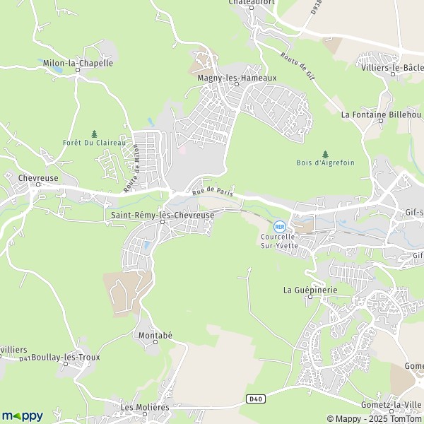 La carte pour la ville de Saint-Rémy-lès-Chevreuse 78470