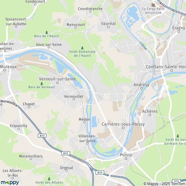 La carte pour la ville de Triel-sur-Seine 78510