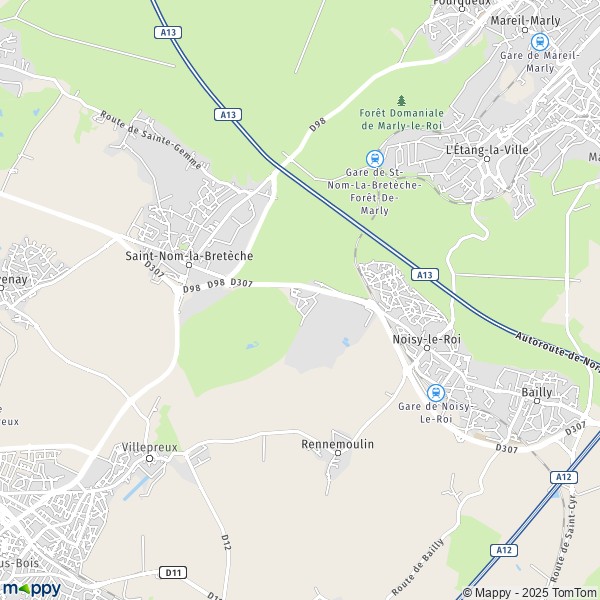 Carte La Tuilerie Bignon, 78860 Saint-Nom-la-Bretèche