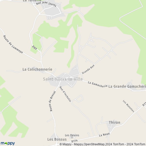 La carte pour la ville de Saint-Illiers-la-Ville 78980