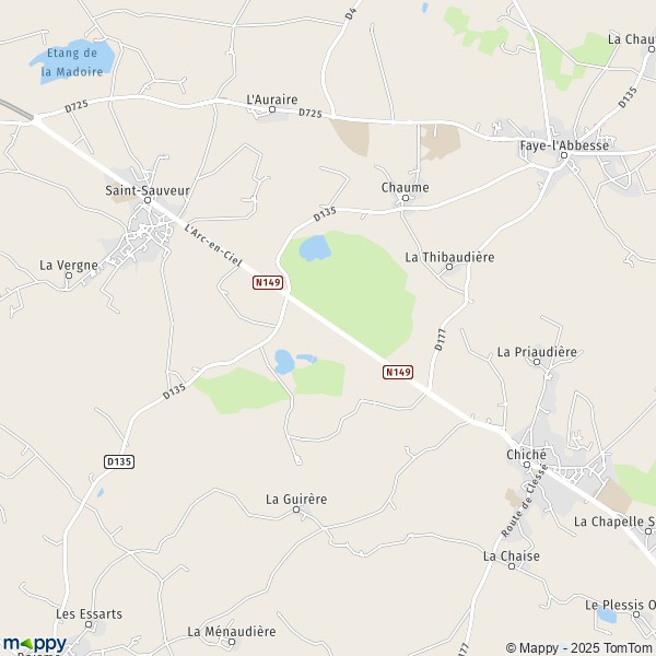 Carte Les Bois de Bressuire, 79350 Chiché