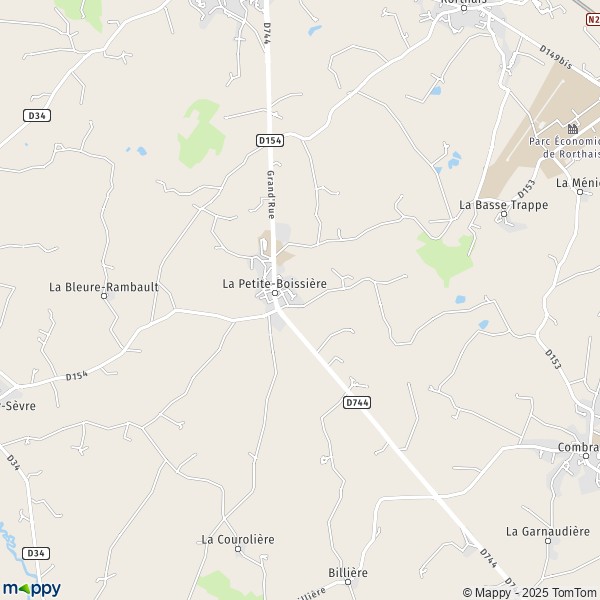 La carte pour la ville de La Petite-Boissière 79700