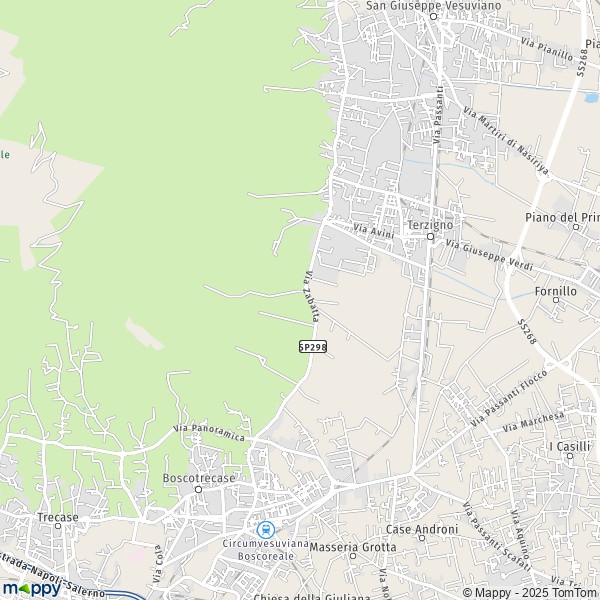 La carte pour la ville de Terzigno 80040