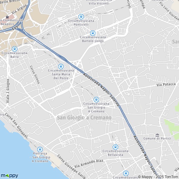 La carte pour la ville de San Giorgio a Cremano 80046