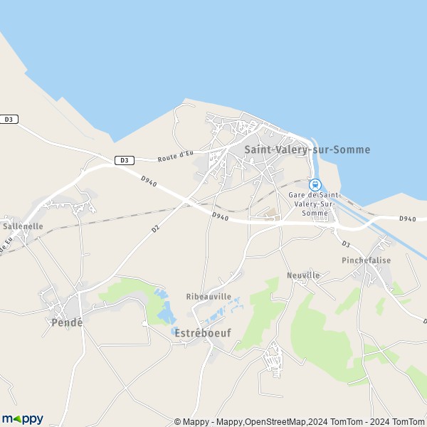 La carte pour la ville de Saint-Valery-sur-Somme 80230