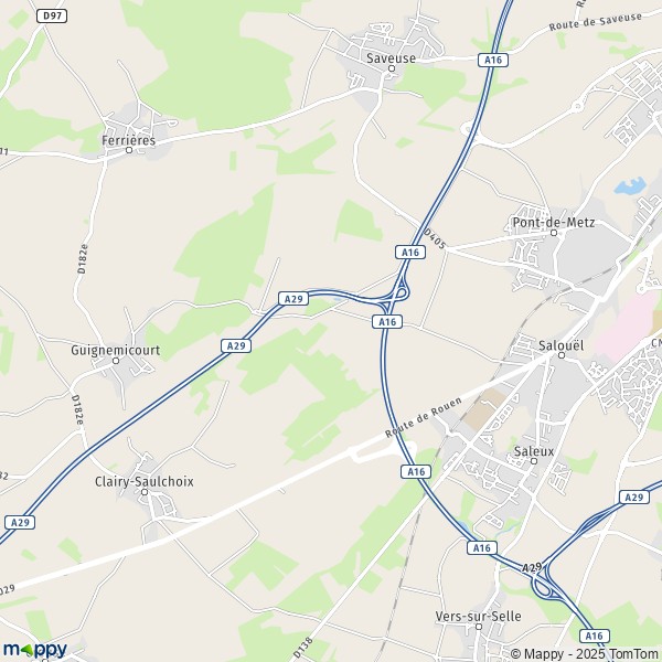 Carte les Monts de Saleux, 80480 Saleux