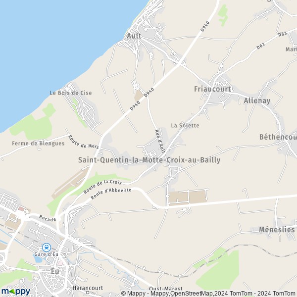 La carte pour la ville de Saint-Quentin-la-Motte-Croix-au-Bailly 80880