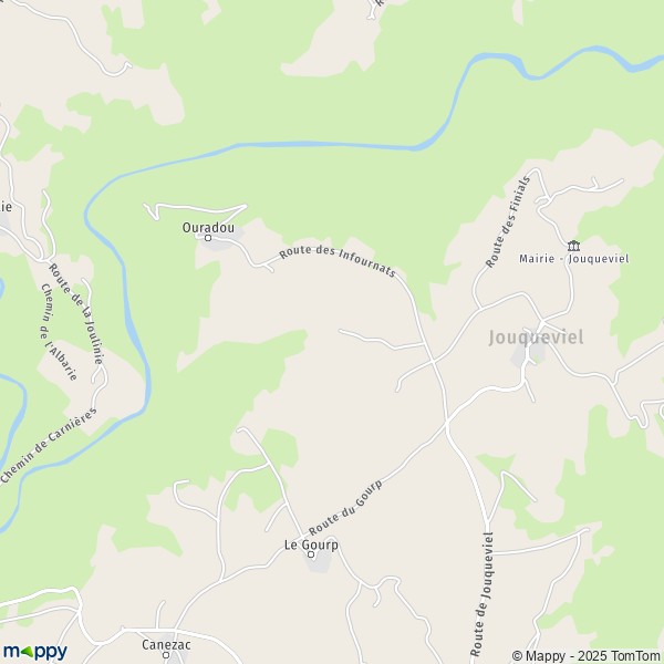 Carte Lauretié, 81190 Jouqueviel