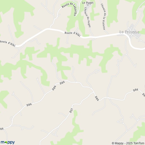 Carte La Rhode, 81250 Paulinet
