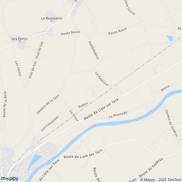 Carte Dalbis, 81310 Lisle-sur-Tarn