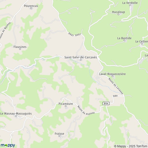 La carte pour la ville de Saint-Salvi-de-Carcavès 81530