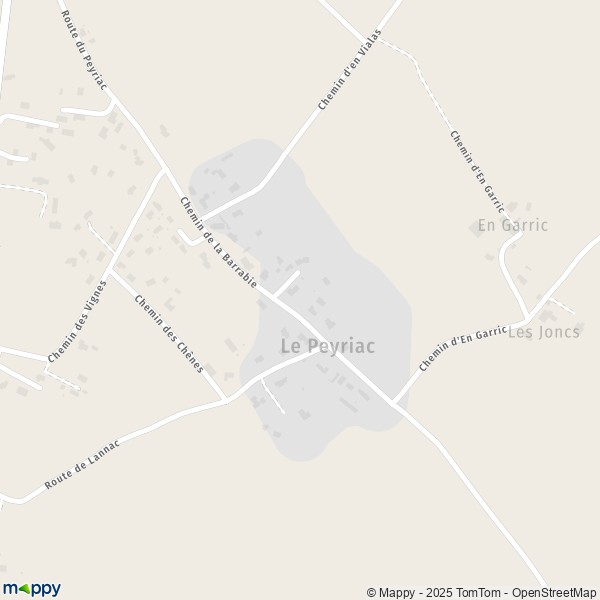 Carte Le Peyriac, 81700 Blan