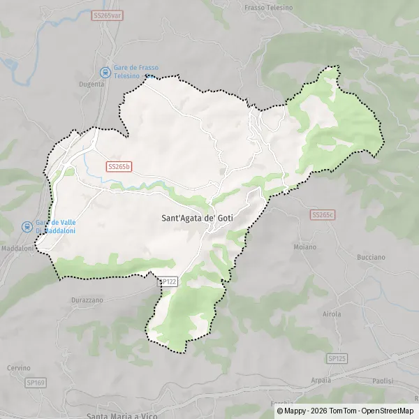 Plan Sant'Agata de' Goti : carte de Sant'Agata de' Goti (82019) et ...