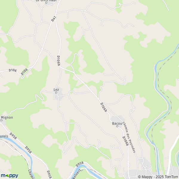 Carte Le Traversié, 82250 Laguépie