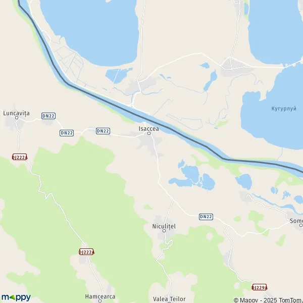 La carte pour la ville de Isaccea 825200-825202