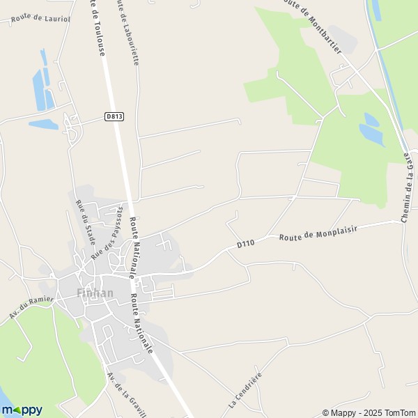 Carte Sainte-Marie, 82700 Finhan