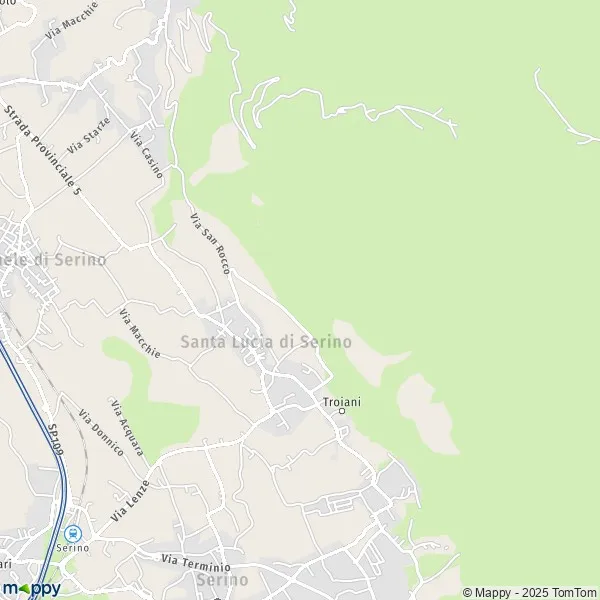 Plan Santa Lucia di Serino carte de Santa Lucia di Serino (83020) et infos pratiques