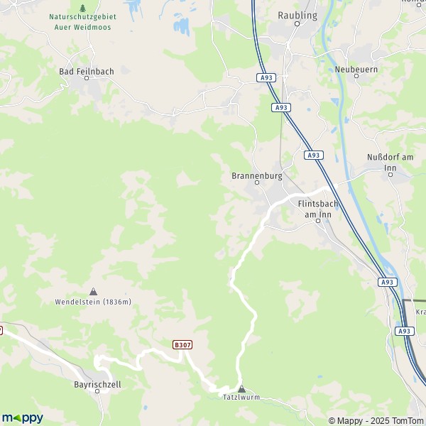 La carte pour la ville de 83098 Brandebourg