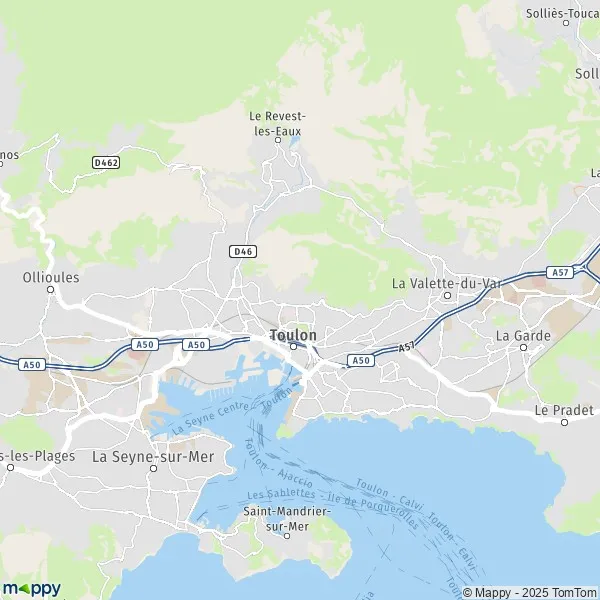 Plan Toulon carte de Toulon (83100) et infos pratiques