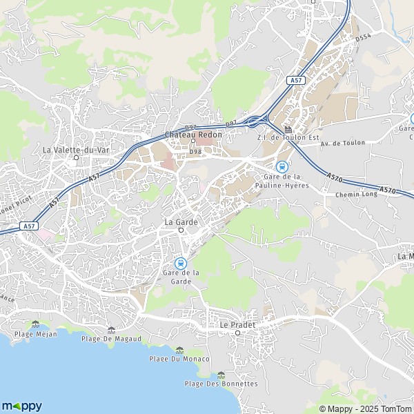 Plan La Garde : carte de La Garde (83130) et infos pratiques