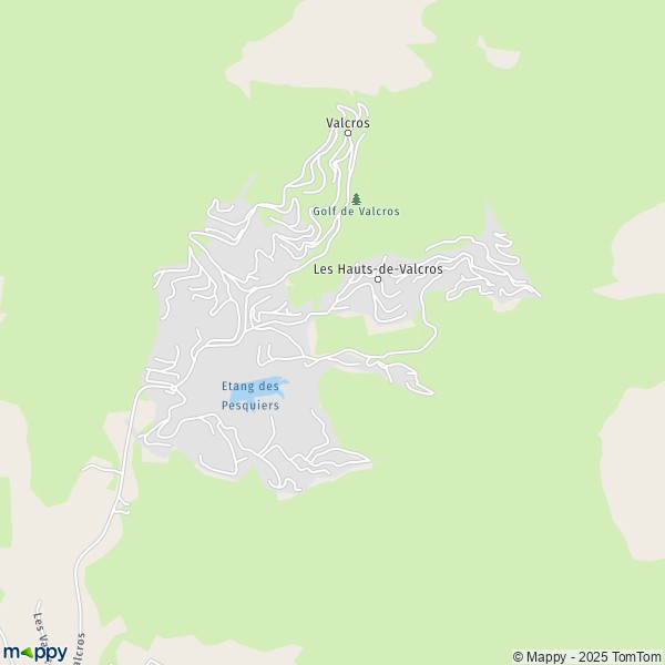 Carte Les Hauts-de-Valcros, 83250 La Londe-les-Maures