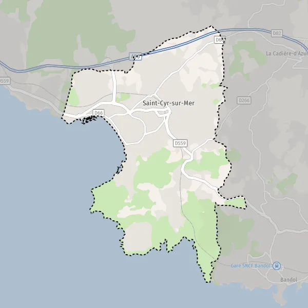 Plan SaintCyrsurMer carte de SaintCyrsurMer (83270) et infos
