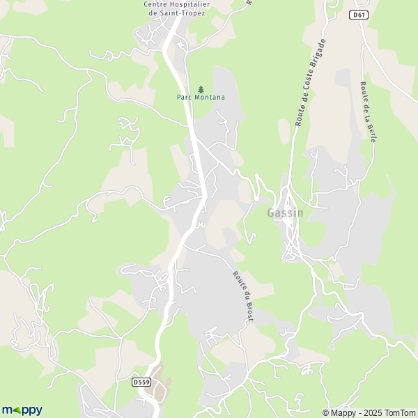 Carte La Gare, 83580 Gassin