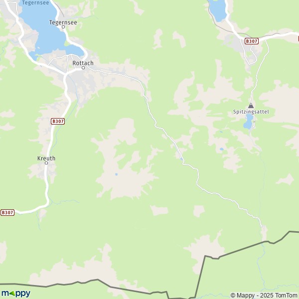 La carte pour la ville de 83700 Rottach-Egern