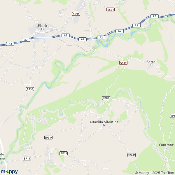 La carte pour la ville de Serre 84023-84028