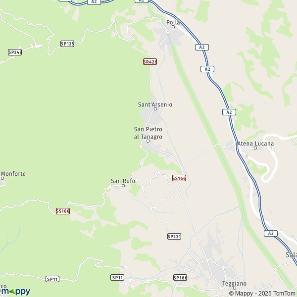 La carte pour la ville de Sant'Arsenio 84037