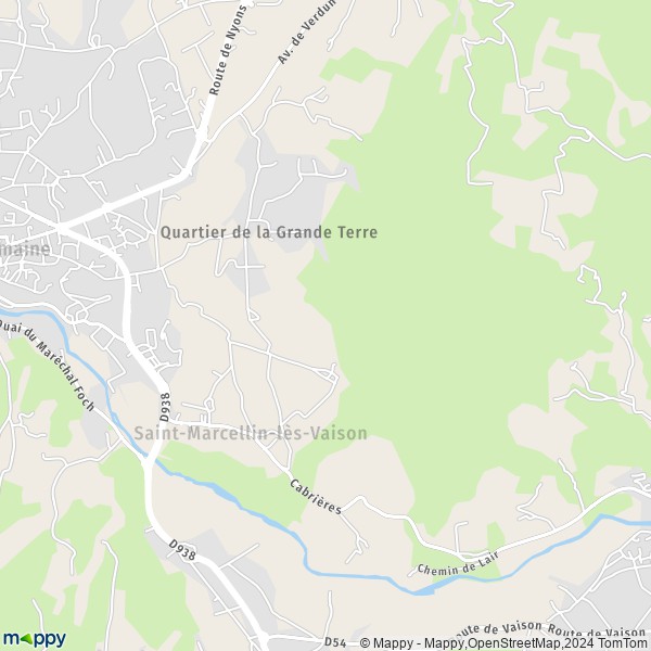 La carte pour la ville de Saint-Marcellin-lès-Vaison 84110