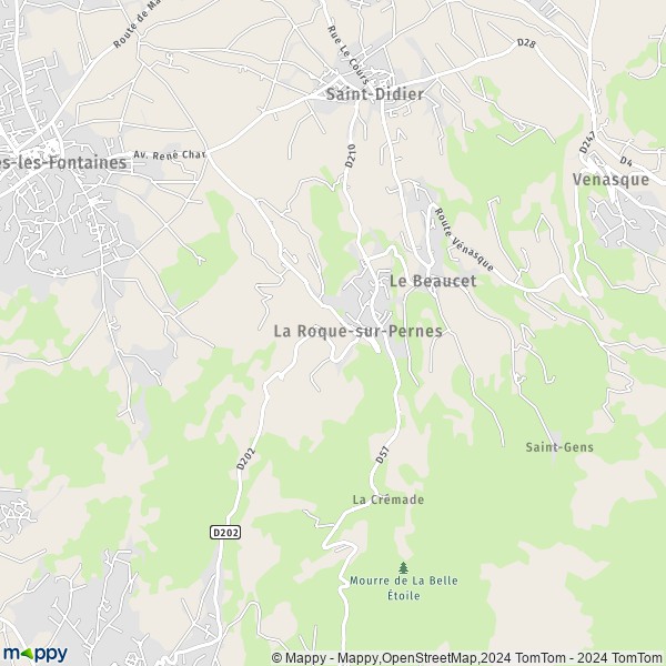 La carte pour la ville de La Roque-sur-Pernes 84210