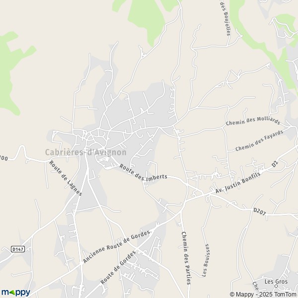 Carte Pierre Droite, 84220 Cabrières-d'Avignon