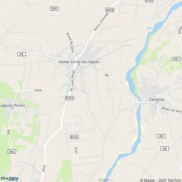 Plan saintececilelesvignes carte de saintececilelesvignes