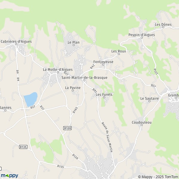 La carte pour la ville de Saint-Martin-de-la-Brasque 84760