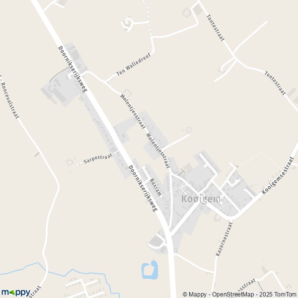 Carte Kooigem, 8510 Courtrai